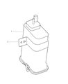 2002 Dodge Viper Vapor Canister Diagram - 5264889AA