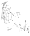 2008 Dodge Ram 1500 Seat Belt Diagram - 5JY281D5AD
