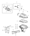 Dodge Charger Air Filter Box Diagram - 68175164AC
