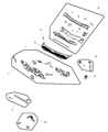 Chrysler Sebring Dash Panels Diagram - 5076289AE