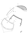 Dodge Viper Windshield Diagram - 68206848AA
