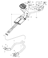 Dodge Challenger Tail Pipe Diagram - 68256830AA