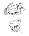 2012 Chrysler 300 Armrest Diagram - 1VY70DX9AA