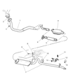 1998 Jeep Cherokee Muffler Diagram - E0055188