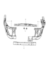 Chrysler Aspen Radiator Support Diagram - 55362295AF