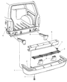 1998 Jeep Grand Cherokee Bumper Diagram - 5ES22MFD