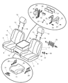 2005 Dodge Ram 2500 Seat Cover Diagram - 1BN981DVAA