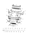 Jeep Cherokee Bumper Diagram - 7AM92TZZAA