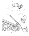 2013 Ram 1500 Car Mirror Diagram - 1UK681R4AF