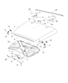 Jeep Wrangler Hood Hinge Diagram - 55395396AF