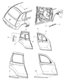 2006 Chrysler PT Cruiser Door Moldings Diagram - 1AS86CB6AB