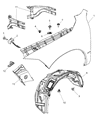 Dodge Ram 1500 Fender Diagram - 68054339AA
