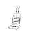 2009 Jeep Wrangler Seat Cover Diagram - 1KT861J8AA