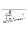 1997 Dodge Ram Wagon Brake Master Cylinder Diagram - V1109830AB