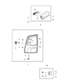 Ram Tail Light Diagram - 68088551AA