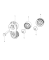 Jeep Belt Tensioner Diagram - 4627533AB