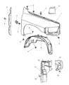 Dodge Ram 4500 Fender Diagram - 55276987AB