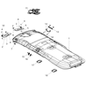 Dodge Durango Sun Visor Diagram - 1LS25HDAAF