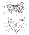 Dodge Timing Cover Diagram - 4892265AB