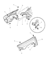 Dodge Durango Wheelhouse Diagram - 55256848AB