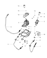 Jeep Wrangler Automatic Transmission Shifter Diagram - 68069864AA