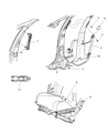 2004 Jeep Wrangler Seat Belt Diagram - 5093709AA