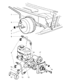 2003 Dodge Ram 2500 Brake Booster Vacuum Hose Diagram - 52010401AB