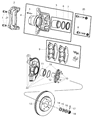Chrysler Sebring Brake Caliper Piston Diagram - 5191212AA
