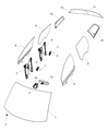 Dodge Windshield Diagram - 68096260AA