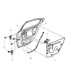 Dodge Intrepid Door Check Diagram - 4574413AG
