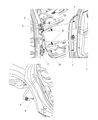 Dodge Magnum Door Hinge Diagram - 4575752AA