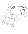 Dodge Weather Strip Diagram - 5074019AG