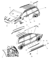 Ram C/V Door Moldings Diagram - ZT55SZ0AA