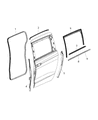 Chrysler Voyager Window Run Diagram - 68188743AD