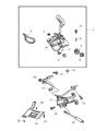 Jeep Wrangler Automatic Transmission Shift Levers Diagram - 52059695AA