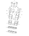 2015 Jeep Renegade Seat Cover Diagram - 6AM39LXHAA