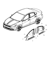 Dodge Dart Window Run Diagram - 68082793AC
