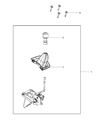 Jeep Compass Automatic Transmission Shifter Diagram - 68061040AB