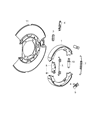 2008 Dodge Magnum Parking Brake Shoe Diagram - 68020626AA