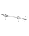 2006 Chrysler Pacifica Axle Shaft Diagram - 5110028AA
