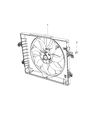 Ram 1500 Cooling Fan Assembly Diagram - 68268606AB