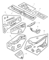 Dodge Stratus Front Cross-Member Diagram - 4696281AC