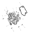 Dodge Durango Timing Cover Diagram - 5016653AB