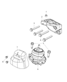 Dodge Durango Engine Mount Diagram - 68252524AA