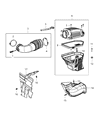 Chrysler 300 Air Filter Box Diagram - 4861843AB