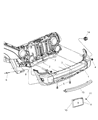 2005 Jeep Liberty Bumper Diagram - 5JG89BDLAB