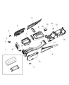 2012 Dodge Durango Shift Indicator Diagram - 1SU811X5AG