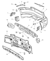 Chrysler Crossfire Bumper Diagram - 5159188AA