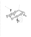 Dodge Intrepid Fuel Rail Diagram - 5011544AC