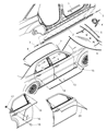 2006 Dodge Magnum Door Moldings Diagram - WG21WS2AC